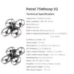 HGLRC Petrel 75Whoop V2 Brushless Motor Indoor FPV Drone Tinywhoop Quadcopter