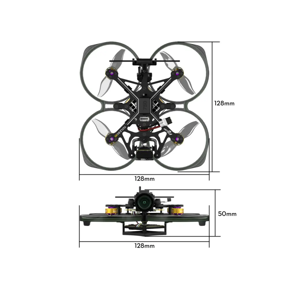 Flywoo Flylens 85 HD O4 2S Whoop FPV Drone BNF – ELRS V1.3